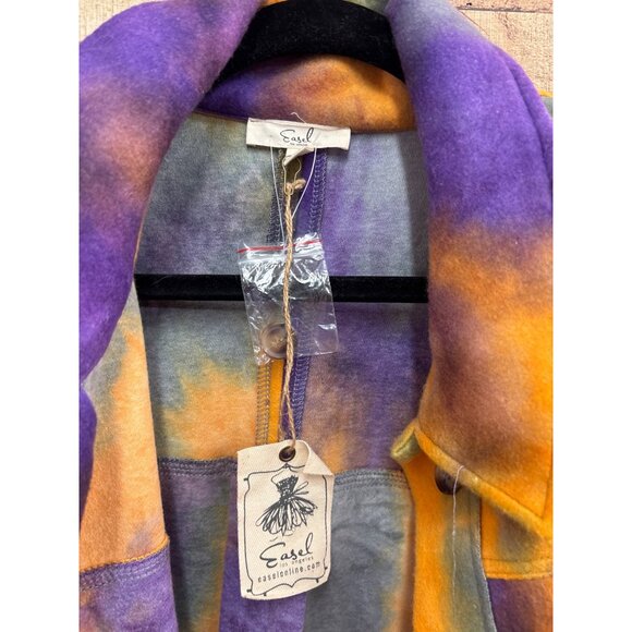 Tie Dye Wool Blend Jacket By Easel Size L NWT - Picture 3 of 9